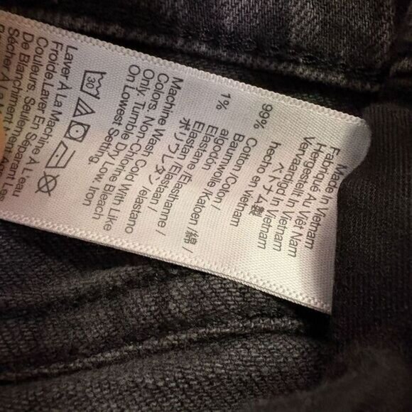 Madewell Faded Black The Perfect Vintage Straight Leg Jeans Size 25 - Picture 11 of 13